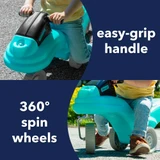Easy grip handle and 360 degree spinning wheels on Simplay3 360 Spin Rider