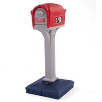 Simplay3 Dig-Free Easy Up All-American Mailbox with red flag built into front door