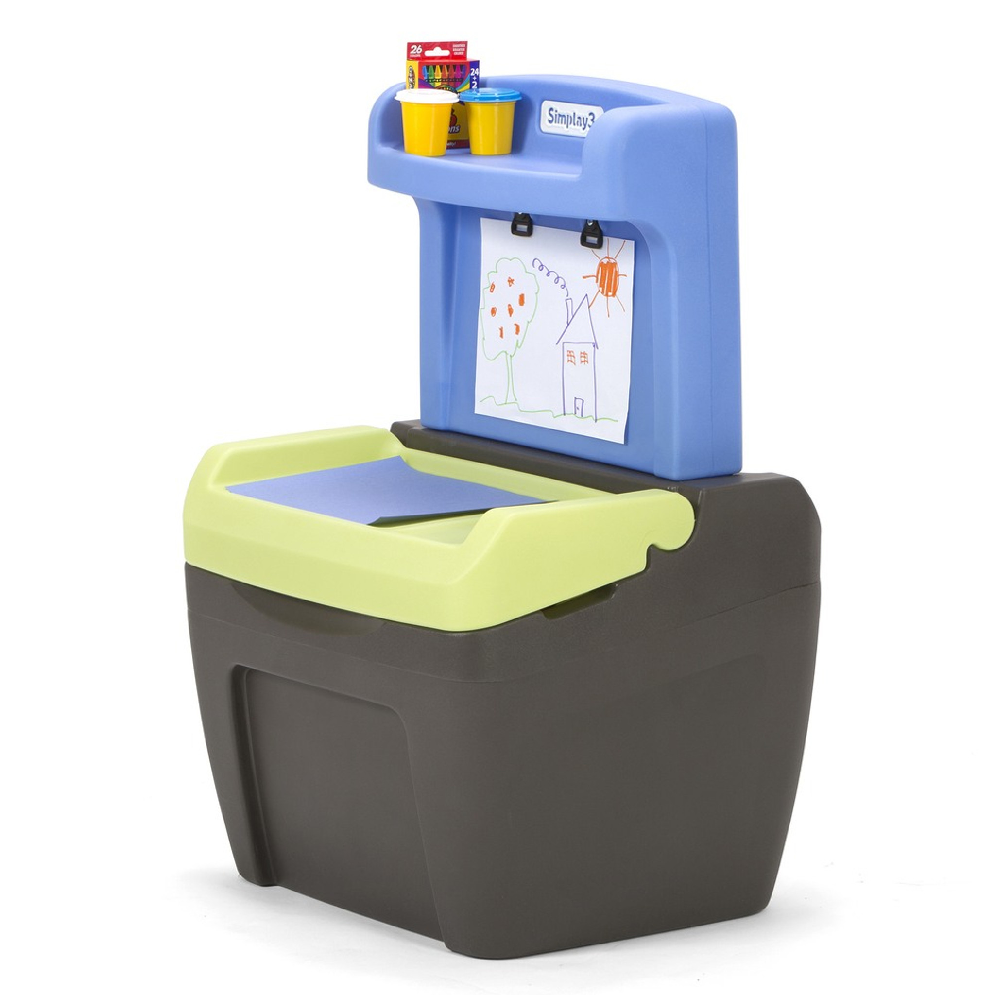 Toy Box Easel Toy Storage Desk Simplay3