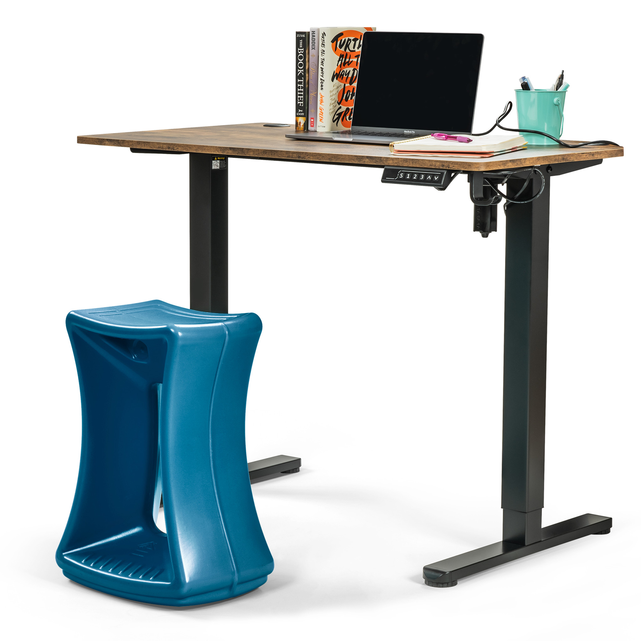 Using Balance Ball Chairs at Your Desk - Thrifty Jinxy