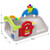 Toddler activity center measures 16.5 inches high by 23 inches wide by 32.5 inches long