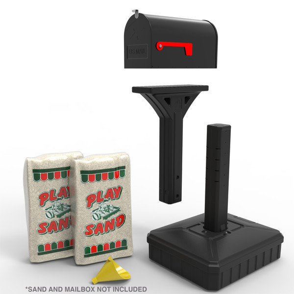 American home dig free universal mailbox post for standard mailboxes