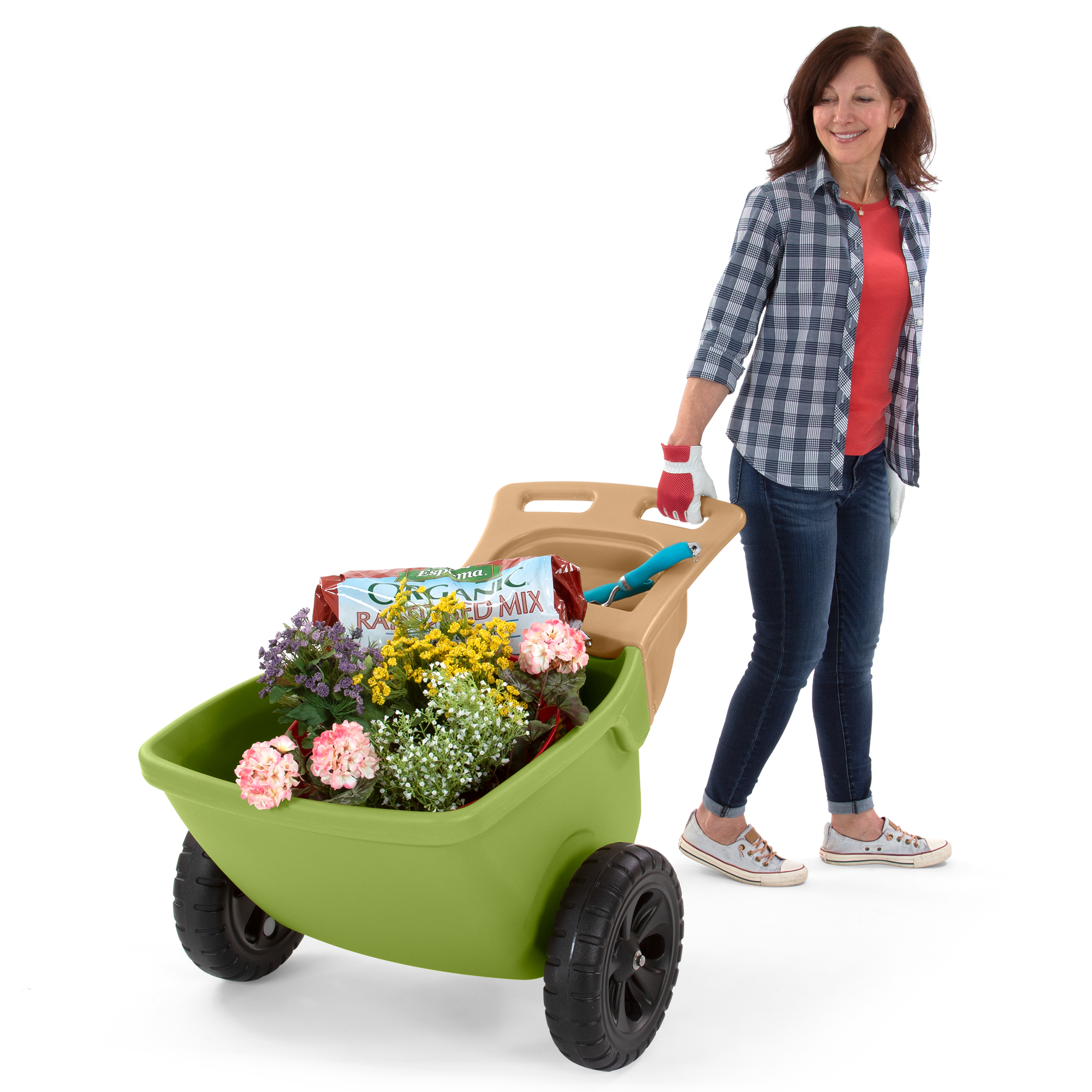 Lightweight Garden Wheelbarrow with Easy Grip Handles | American