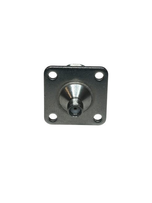 RF Coaxial Adapter: N-Type Female to SMA Female (4-Hole Flange Mount)