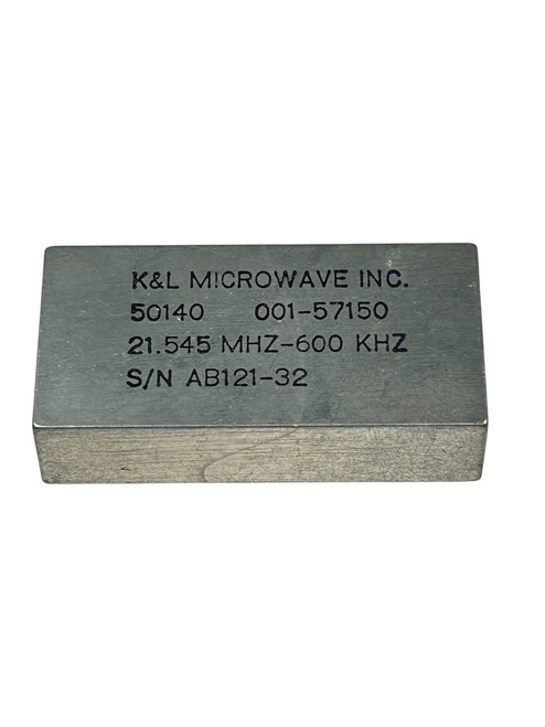 K&L Microwave 21.545 MHz Crystal Filter Module