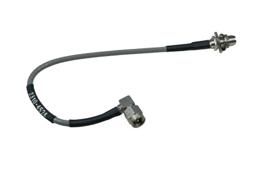 RF SMA Bulkhead to Right-Angle SMA Jumper Cable Assembly