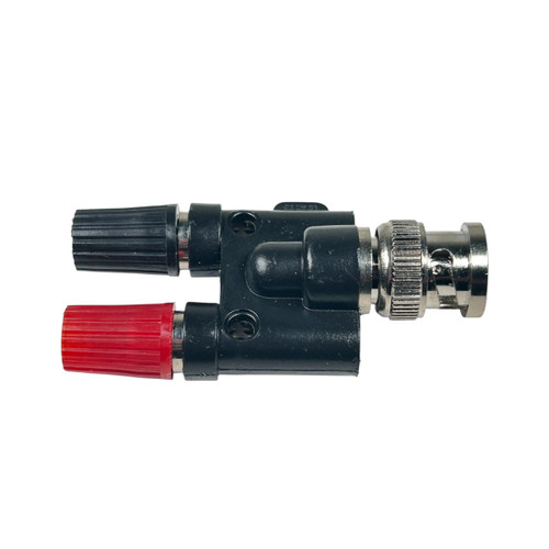 Mueller BNC to Dual Banana Binding Post Adapter (Red/Black)