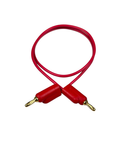 Pomona Banana Plug Jumper Lead (Red, Short Patch Cable)