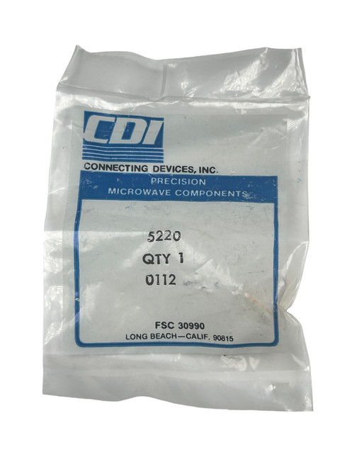 CDI Precision Microwave SMA Flange Connector / Feedthrough
