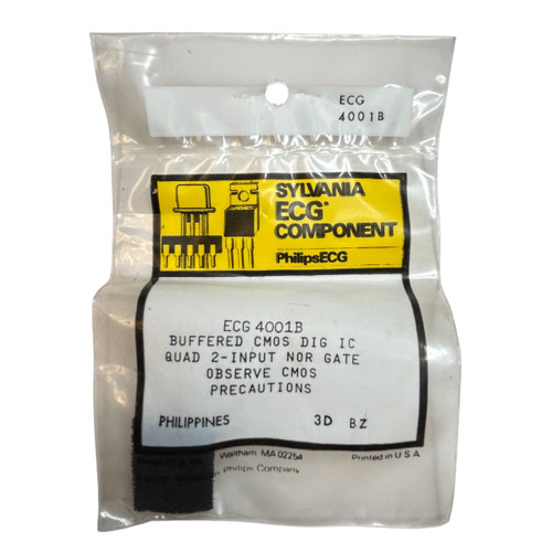 ECG4001B Quad 2-Input NOR Gate IC