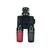Mueller BNC to Dual Banana Binding Post Adapter (Red/Black)