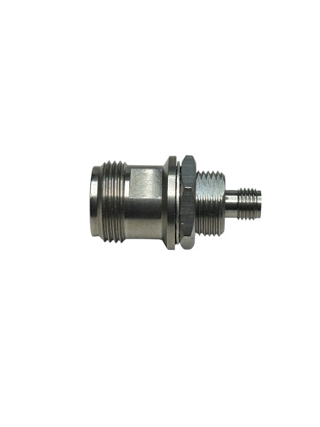 N-Type Female to SMA Female Panel Mount RF Adapter