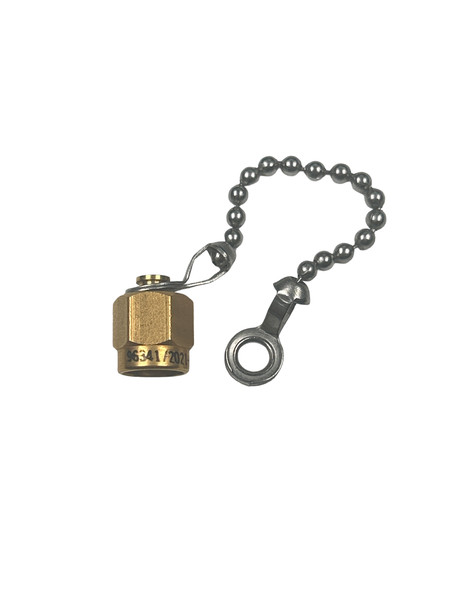 RF Dust Cap with Retaining Chain