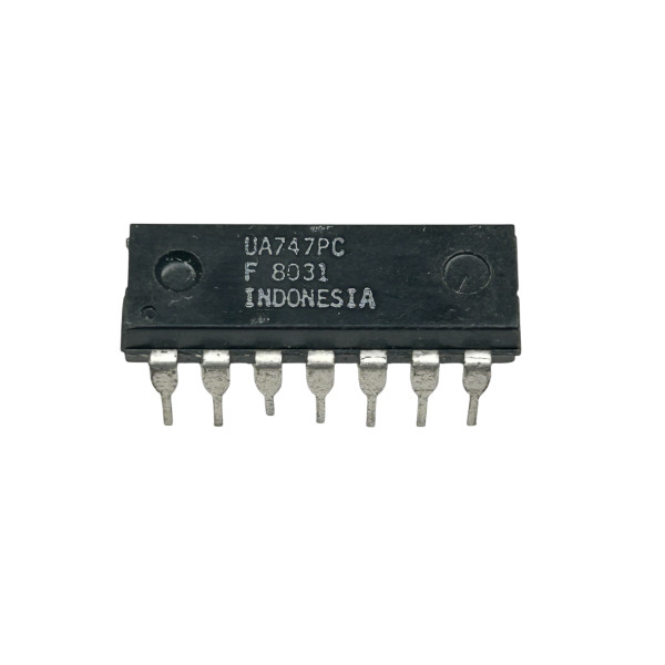 UA747PC Operational Amplifier (Dual Op-Amp)