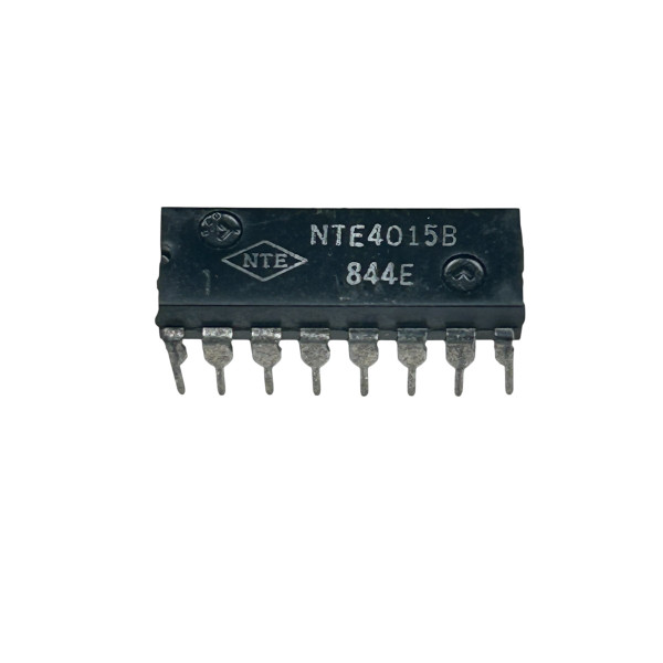 NTE4015B CMOS Dual 4-Stage Static Shift Register IC