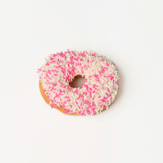 Barbie Donut - Pink & White Sprinkles