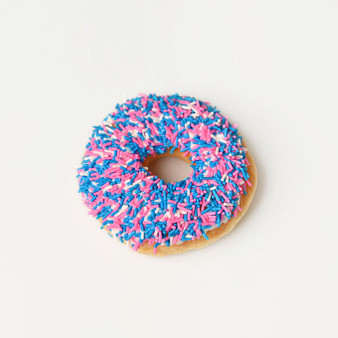 Zap Donut - Pink, Blue & White Sprinkles