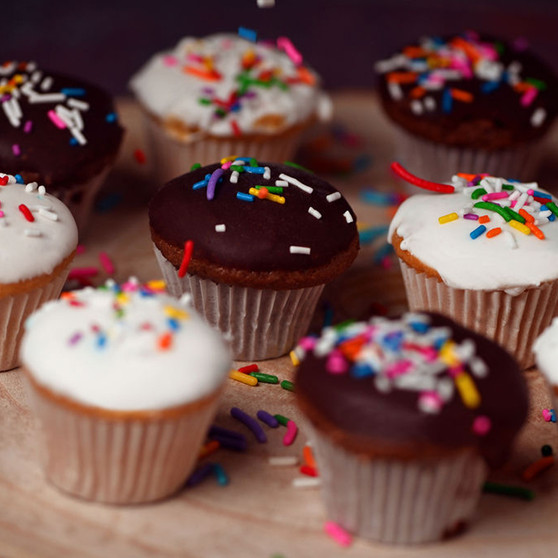 Mini Chocolate Cupcake (Dozen)