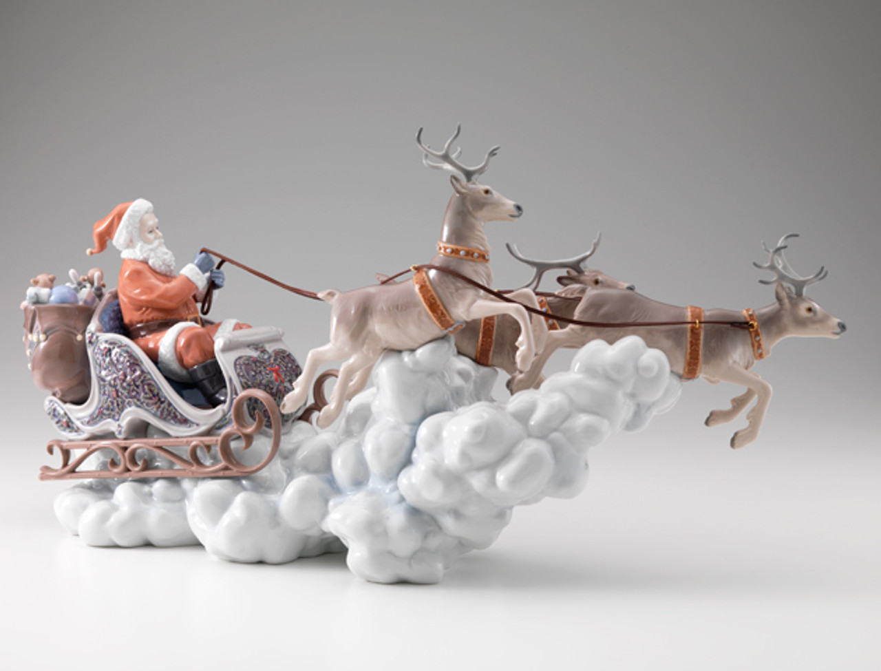 LLADRO SANTA'S MIDNIGHT RIDE