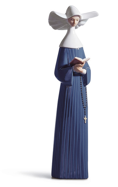 LLADRO PRAYERFUL MOMENT (BLUE) (01005500 / 5500)