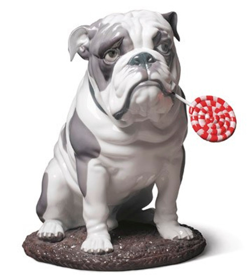 LLADRO BULLDOG WITH LOLLIPOP 01009234 / 9234