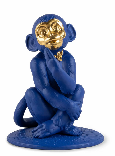 Little monkey (blue-gold)  01009548