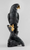 Macaw Bird Sculpture. Black-Gold. Limited Edition  01009577