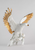 Freedom eagle Sculpture. White and copper 01009578