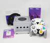 Silver Nintendo GameCube GC Loader Console Bundle - HD Modified