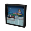 Mega Man 7 "Dr. Wily Appears" Shadowbox Art
