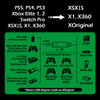 Wingman XB2 - Supports Playstation 3/4/5/ Xbox Series X/S  / Xbox One/Xbox 360/ Xbox Elite 1/ Xbox Elite 2/ Switch Pro Controllers on Xbox Series X/S/ Xbox One / Xbox 360 Consoles - Brook