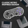 Pixel Art Wireless Hall Effect Bluetooth Controller - Super NES