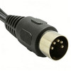 Composite Video & Audio Cable for Sega Genesis Model 1, C64, Atari 8-Bit (5-Pin DIN to 4-RCA)