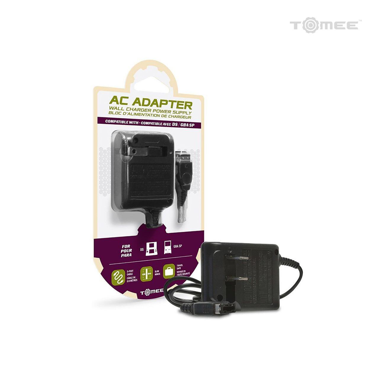 AC Adapter for Game Boy Advance SP and Nintendo DS - Tomee - Stone