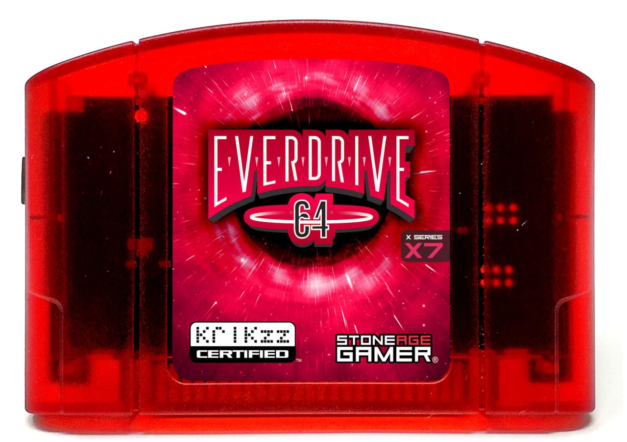 EverDrive64 X7 (Funtastic Crimson) - Stone Age Gamer