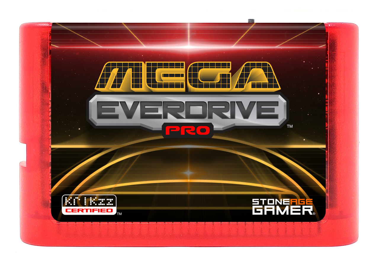 Mega EverDrive Pro (Grid) [Flame Red] - Stone Age Gamer