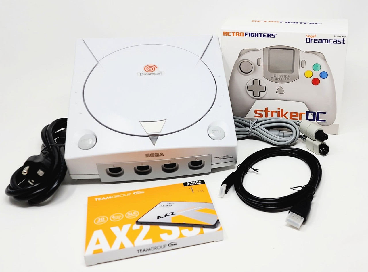 Modified Sega Dreamcast Console - MODE 1TB Bundle - Stone Age Gamer