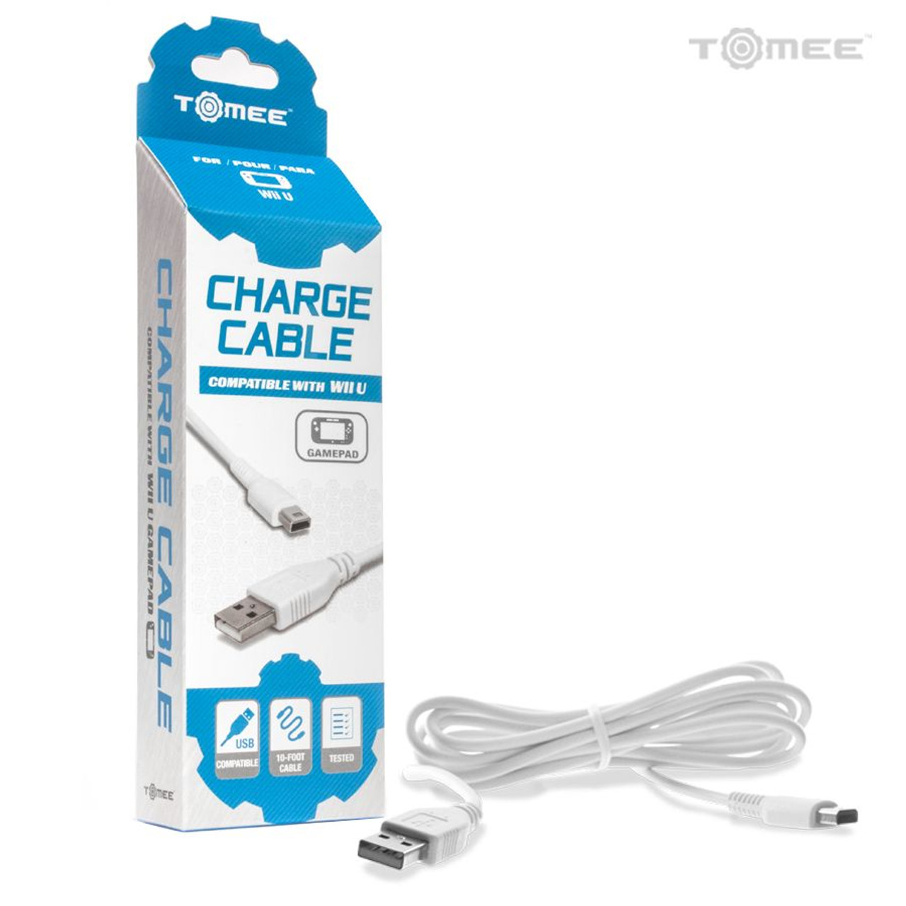 Charge Cable for Wii U GamePad - Tomee - Stone Age Gamer