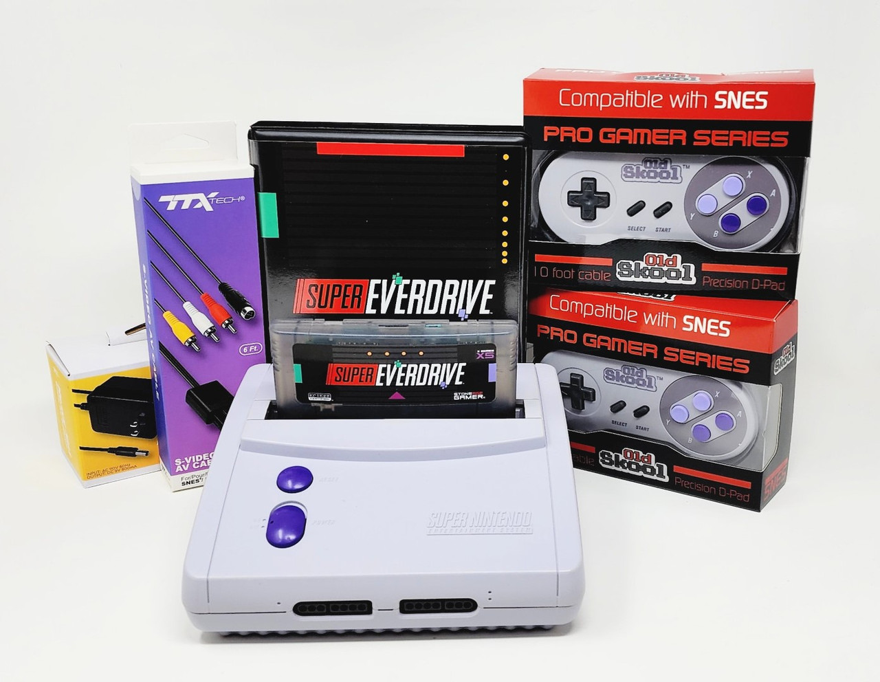 Super Nintendo Mini Console Bundle with Super X5 - Stone Gamer