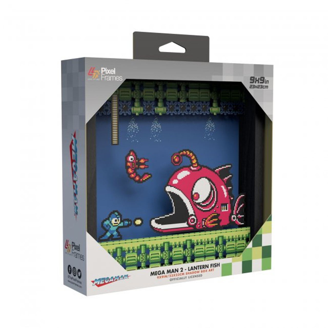 【日本未発売】ロックマン2 シャドウボックスアート PixelFrames Mega Man 2 