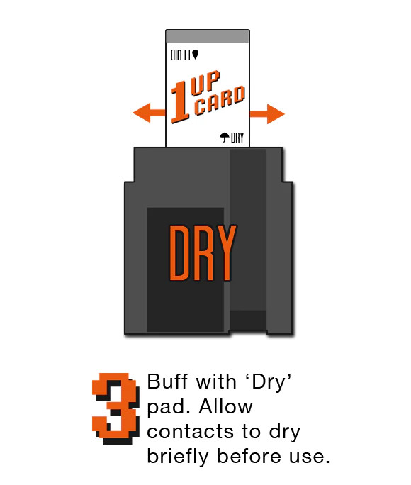 Video Game Cartridge Cleaning Fluid 1UPcard Stone Age Gamer