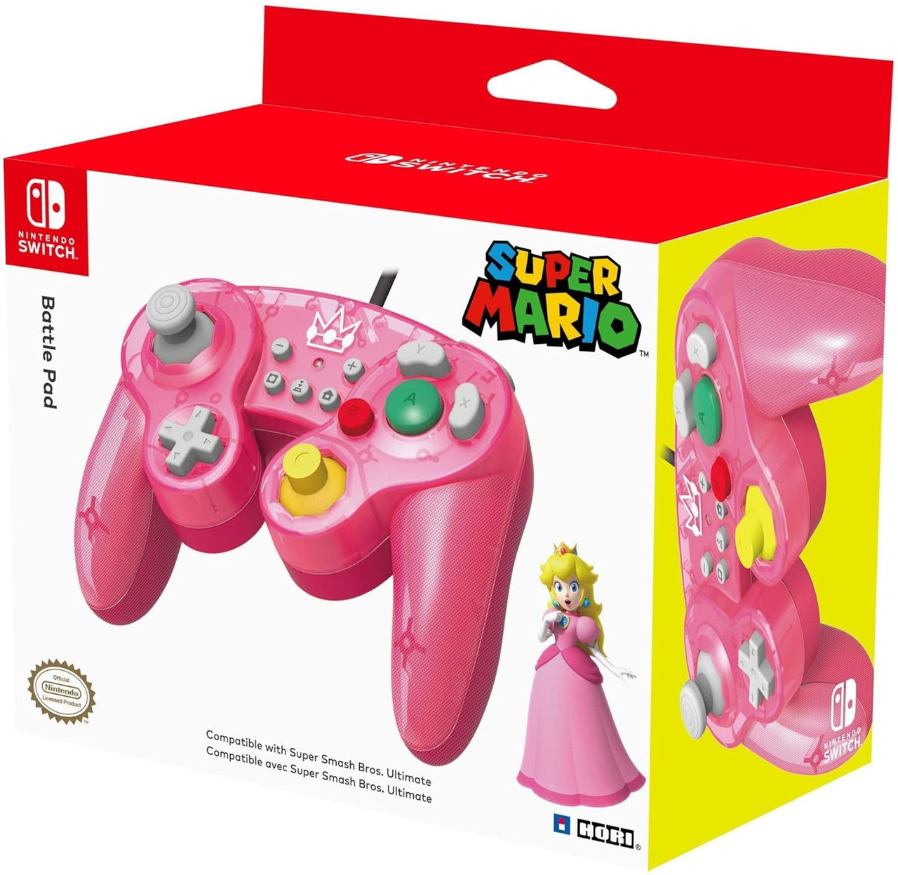 Princess Peach Battle Pad for Nintendo Switch - Hori - Stone Age Gamer