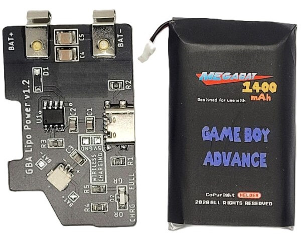 MegaBat1400 High Capacity (1400mAh) USB C Rechargeable Battery Pak