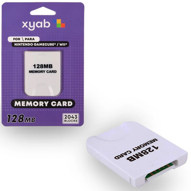 128MB Memory Card for Nintendo GameCube and Wii - XYAB - Stone Age