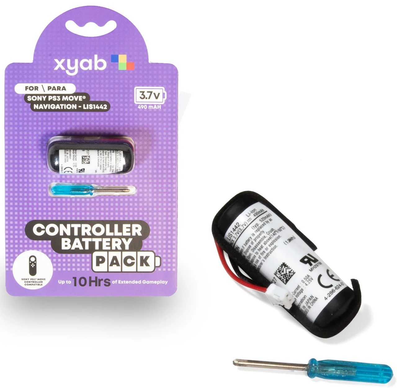 電池タップ　エアボウ　AIRBOW　PS-Stream4 Replacement Battery for Sony PS3 Move Navigation Controllers