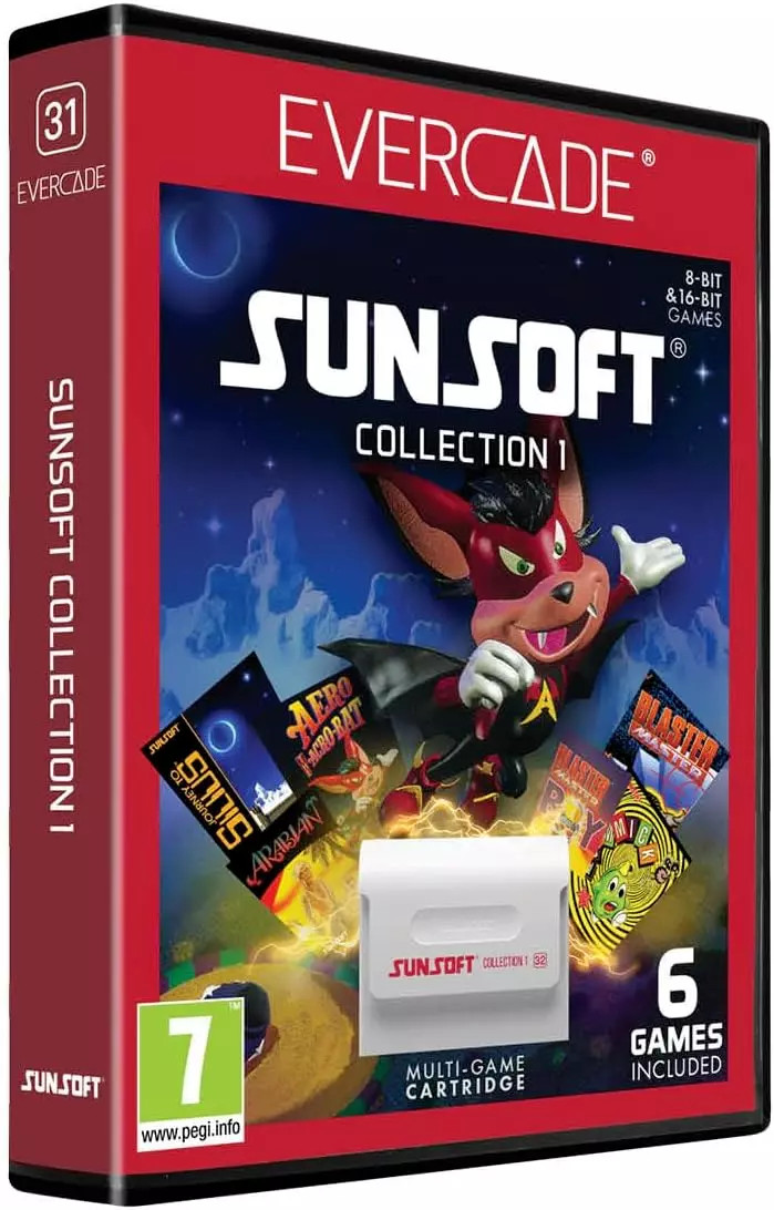 Sunsoft Collection 1 [31] - Evercade Game Cartridge - Stone Age Gamer