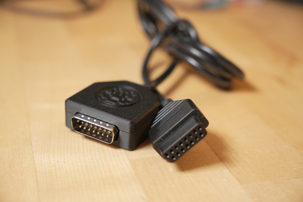 Neo Geo DB15 5ft Controller Extension Cable - Retro Frog - Stone