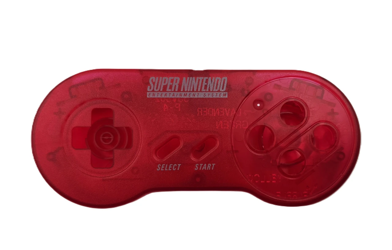 Clear Super NES Controller Replacement Shell - Stone Age Gamer