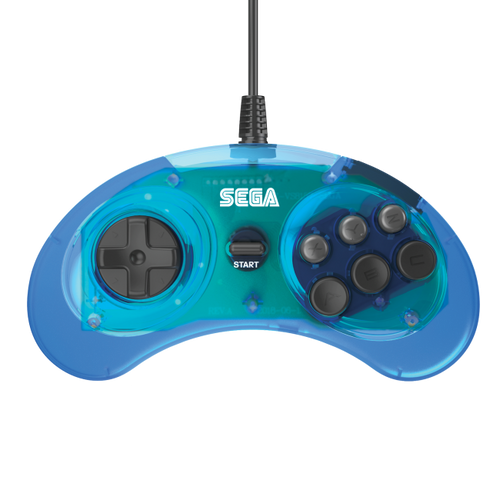 Sega Genesis Officially Licensed 6 Button Controller (BLUE)
