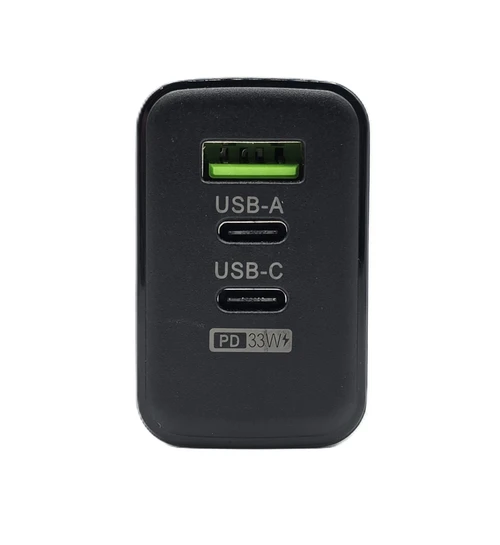 USB 65w Triple-Port Wall Charger Power Brick